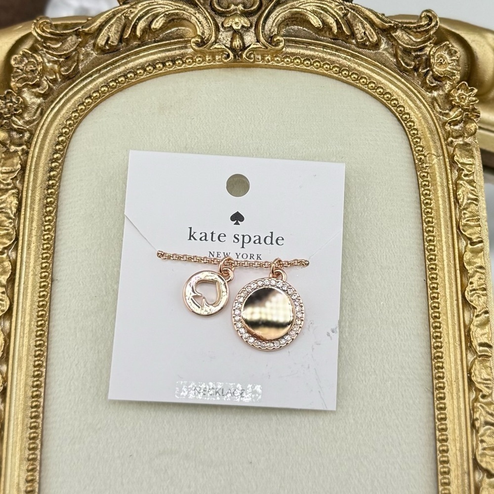 Kate Spade New York Toggle Pendant Necklace - Rose Gold Tone - Picture 5 of 6